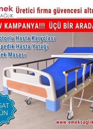 Tabanca Korkuluklu Hasta Yatağı Yemek Masası