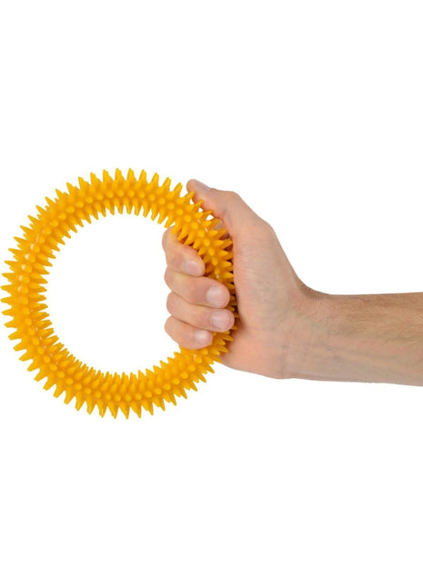 El Egzersiz Masaj Ve Duyu Topu, Yumuşak Dikenli Halka Sarı Renk 15 Cm
