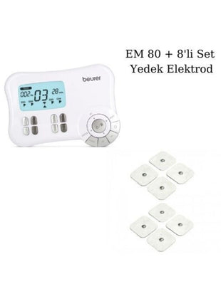 Em 80 Kaslar Için Terapi Masaj Ems Cihazı Ve 8'li Set Yedek Elektrodlar
