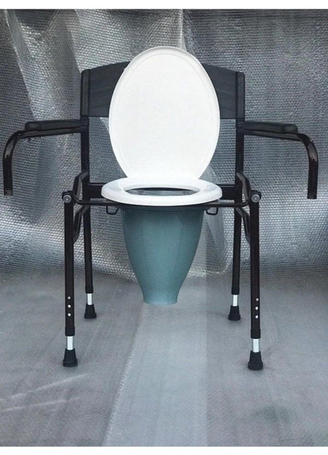 Borulu Hasta Yaşlı Tuvalet Sandalyesi Klozeti Wc Si Direk Tuvalete Klozet