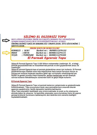 Fizik Tedavi El Çalıştırma Güçlendirme Egzesiz Topu 3'lü