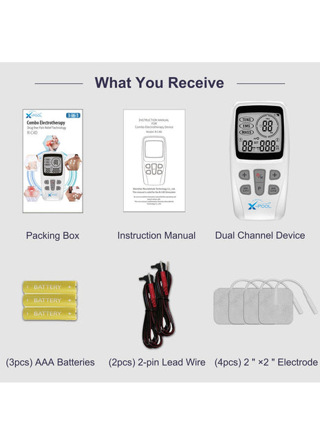 X-pool Portatif R-c4d Tens+ems+ Masaj Cihazı