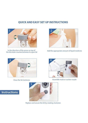 Air Pro 3 Mini Mesh Nebulizatör Nebul Tasınabilir Sessiz Nebulizatör