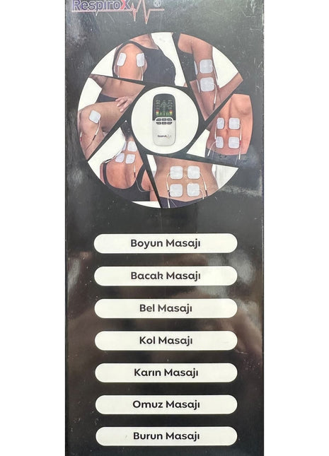 Rtc-pro Renkli Dijital Masaj Aleti Tens 8 Kanallı Şarjlı (8 Pedli)