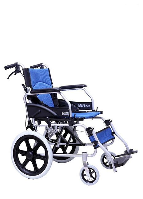 WİTRA Alüminyum Özellikli Ultra Hafif Refakatçı Frenli Tekerlekli Sandalye
