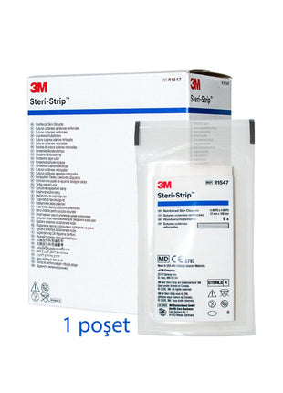 Steri strip Dikiş Bandı 12mm x 100mm R1547 1 Poşet
