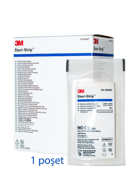 Steri strip Dikiş Bandı 12mm x 100mm R1547 1 Poşet