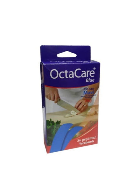 Mavi Yara Bandı Su Geçirmez 100 Adet