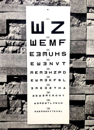 Göz Eşeli Işıksız - Snellen Eşeli - Karton