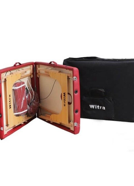 Kırmızı 2 Parçalı Katlanabilir Masaj Yatağı