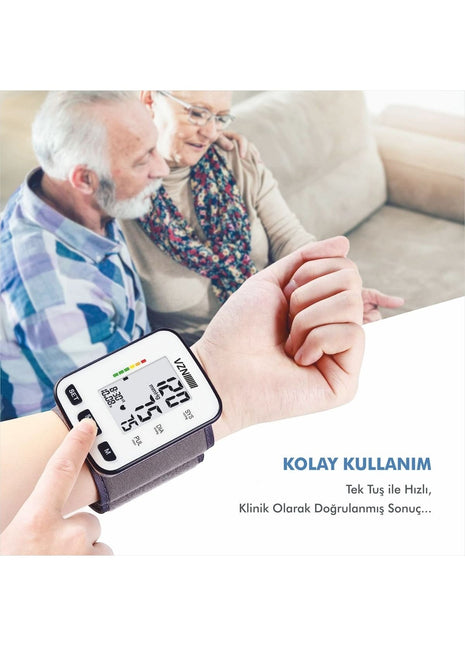 Vzn Bilek Tipi Türkçe Konuşan Otomatik Dijital Tansiyon Aleti