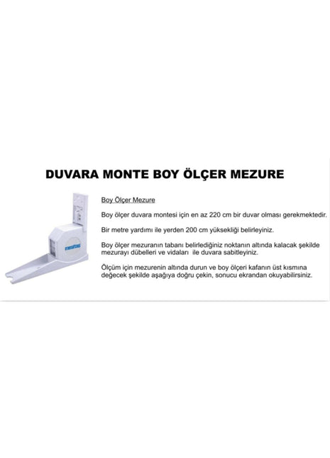 Sw-g06b High Duvara Monte Boy Ölçer