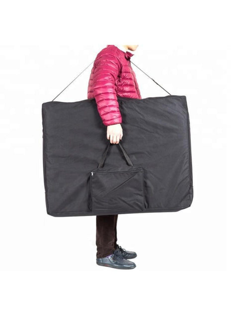 Katlanabilir 3 Parçalı Metal Masaj Masası,çanta Tipi Masaj Ve Tedavi Yatağı Siyah