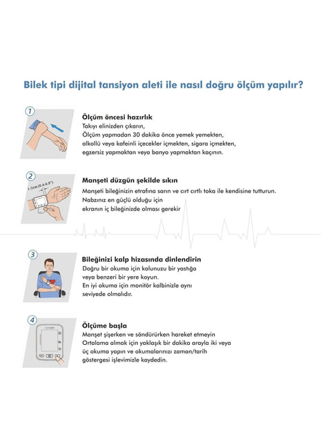Bp-2206 Bilekten Otomatik Digital Tansiyon Aleti (5 Yıl Garantili)