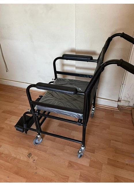 Koridor Arabası Yan Kolları Açılan Tekerlekli Hasta Tuvaleti Komot Koridor