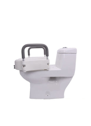 Destekli Kulplu Kolçaklı Klozet Yükseltici Tuvalet Yükseltme Aparatı Wc Boyu Uzatıcı
