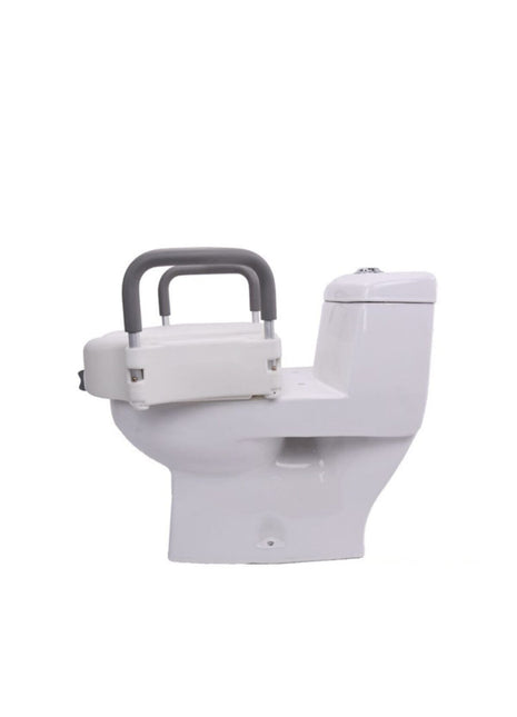 Destekli Kulplu Kolçaklı Klozet Yükseltici Tuvalet Yükseltme Aparatı Wc Boyu Uzatıcı