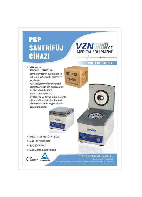 80-2a 12li Santrifüj Cihazı