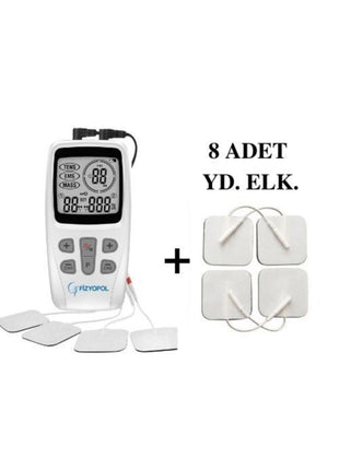 Tens Ems Masaj Cihazı Ve Kablolu Yedek Elektrod Tens 8'li