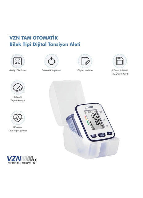Vzn Bilek Tipi Türkçe Konuşan Otomatik Dijital Tansiyon Aleti