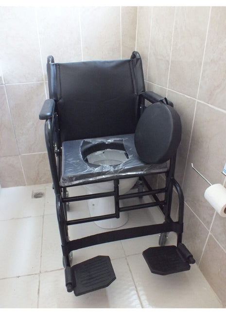 Siyah Ev Tipi Tekerlekli Sandalye