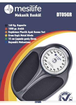 Mesilife Dt-05 Mekanik Baskül Banyo Tipi Tartı