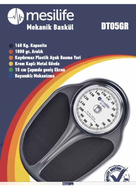 Mesilife Dt-05 Mekanik Baskül Banyo Tipi Tartı