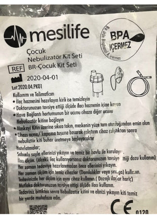 Nebülizatör Maskesi Ithal Yetişkin Ve (çocuk) Pediatrik Set