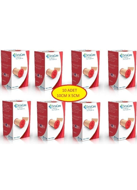 Octacare Bez Tıbbi Flaster 5m X 10cm 10 Adet