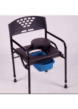 Deri Döşemeli Hasta Tuvaleti Klozeti Sandalyesi