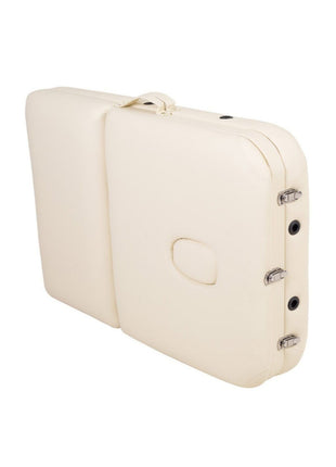 Katlanabilir 3 Parçalı Metal Masaj Masası,çanta Tipi Masaj Ve Tedavi Yatağı Beyaz