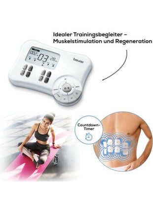 Em 80 Kaslar Için Terapi Masaj Ems Cihazı Ve 8'li Set Yedek Elektrodlar