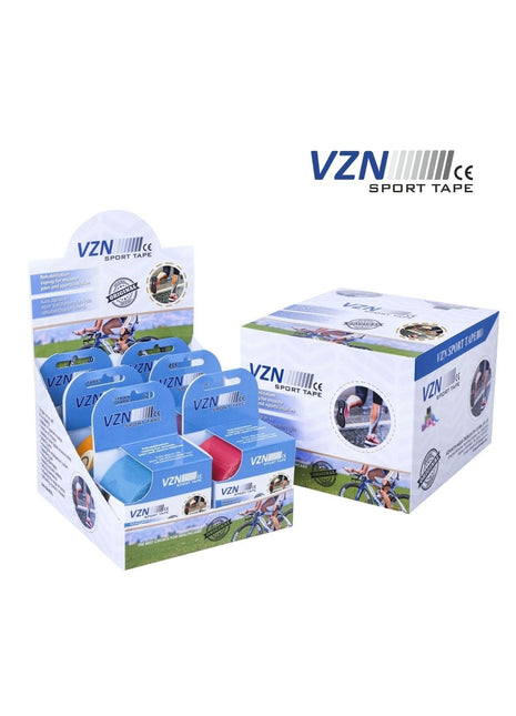 Vzn Kinesio Sport Tape – Sporcu Ağrı Bandı 5m X 5cm Mavi 4 Adet