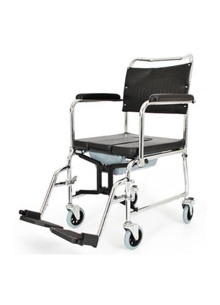 Klozetli Tuvaletli Tekerlekli Sandalye Engelli Hasta Banyo Tuvalet Sandalyesi