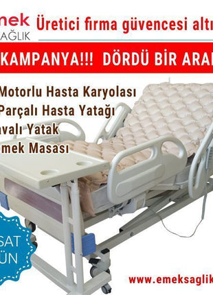 3 Üç Motorlu Full Abs Hasta Yatağı Karyola