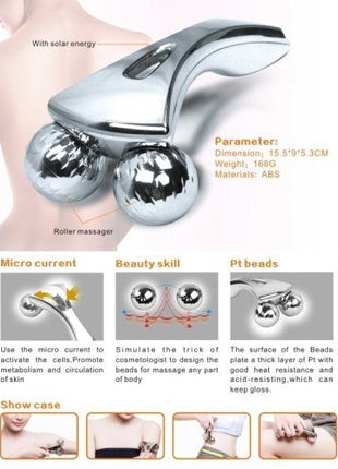 3D Massager Bilyalı Sıkılaştırılı Masaj Aleti