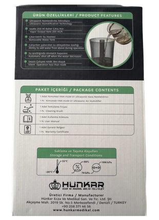 Ultrasonik Hava Nemlendirici Su Buhar Makinesi