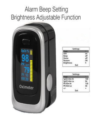 Pulse Oksimetre M170 Oksijen Satürasyon Ölçüm Cihazı Alarmlı