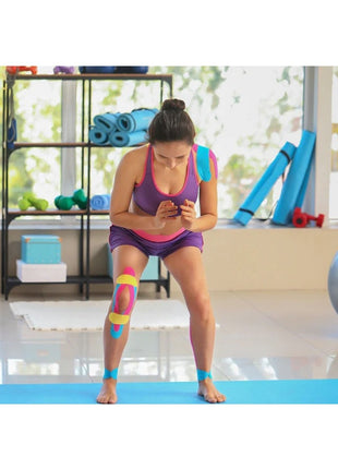 Vzn Kinesio Sport Tape – Sporcu Ağrı Bandı 5m x 5cm Kırmızı 4 Adet