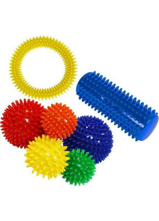 El Egzersiz Masaj Ve Duyu Topu, Yumuşak Dikenli Halka Sarı Renk 15 Cm