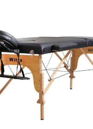 Siyah Katlanabilir Masaj Yatağı – 250 kg Kapasiteli