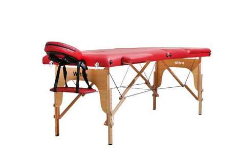 Kırmızı 3 Parçalı Katlanabilir Masaj Yatağı – 250 kg Kapasite