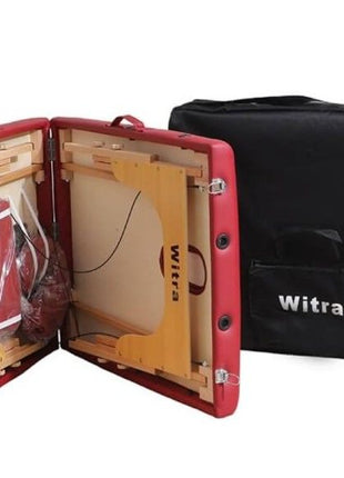 Kırmızı 3 Parçalı Katlanabilir Masaj Yatağı – 250 kg Kapasite