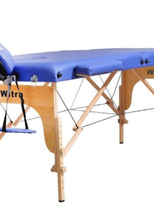 Mavi 3 Parçalı Katlanabilir Masaj Yatağı, 250 kg Kapasiteli