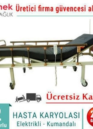 Ev Tipi Hasta Karyola İki Motorlu