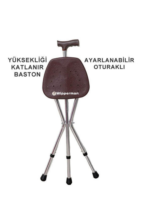 Wipperman W 530 Ayarlanabilir Oturma Aparatlı Baston