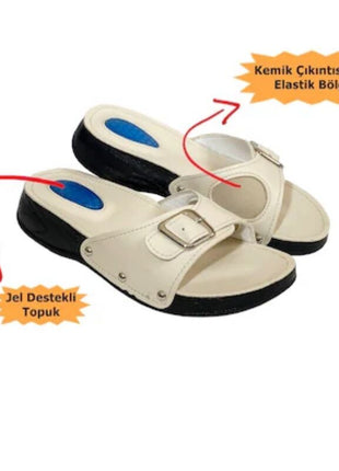 Silikon Jelli Kırmızı Ortopedik Topuk Dikeni Terliği