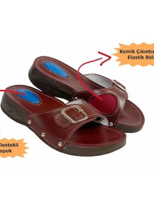 Hallux Valguslu Terlik Bordo