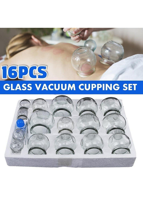 Cam Masaj Kupa Seti 16 Adet 4 Pcs  1