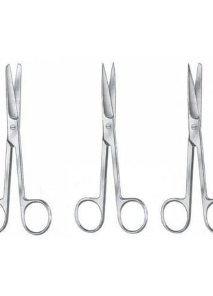Cerrahi Makas 14,5 cm Küt / Küt tungsten 3 parça